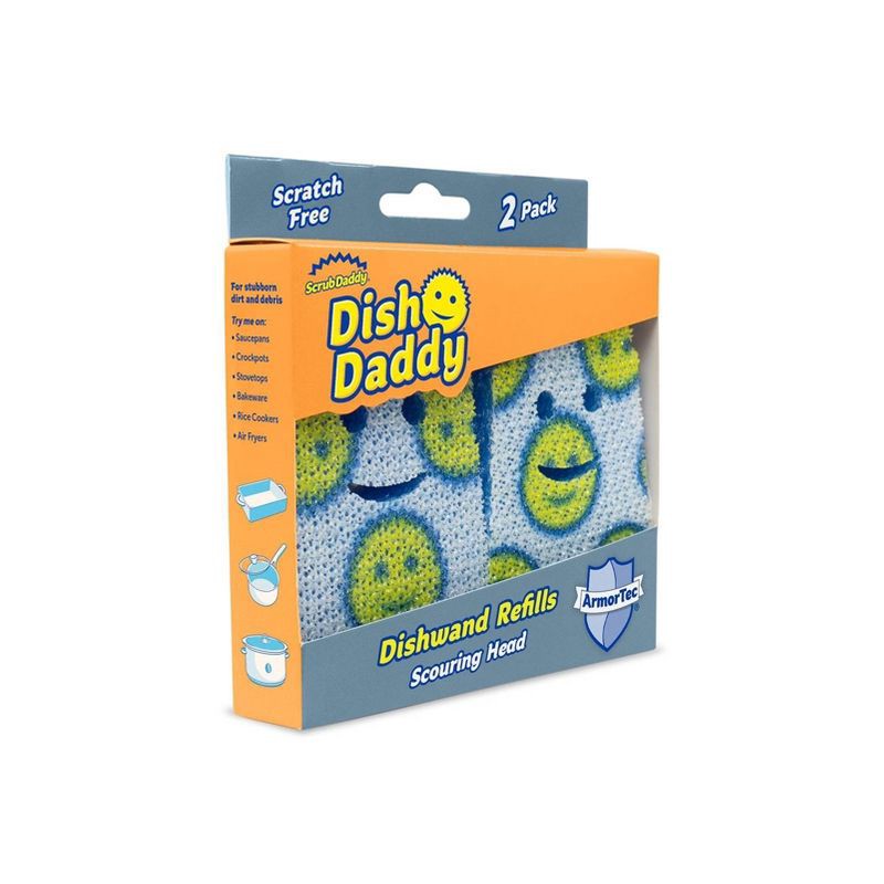 slide 7 of 9, Scrub Daddy Dish Daddy Scour Heads - 2ct, 2 ct