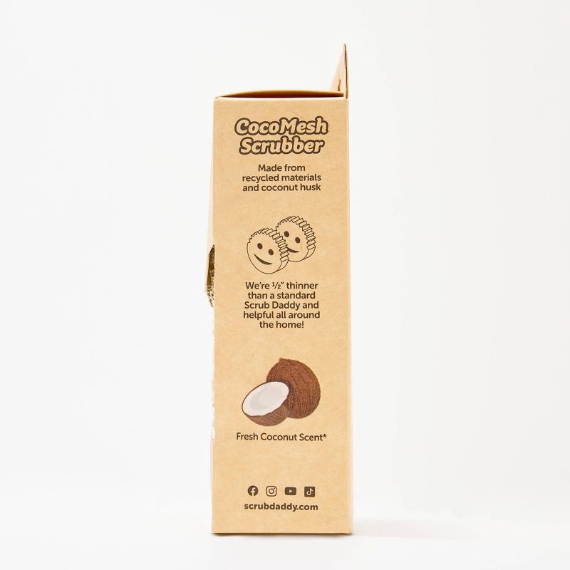 slide 5 of 13, Scrub Daddy Coco Mesh Scrubber - 2ct, 2 ct