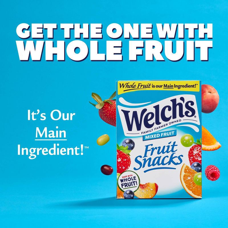 slide 5 of 8, WELCH's Fruit Snacks Mixed Fruit - 17.6oz/22ct, 22 ct; 17.6 oz