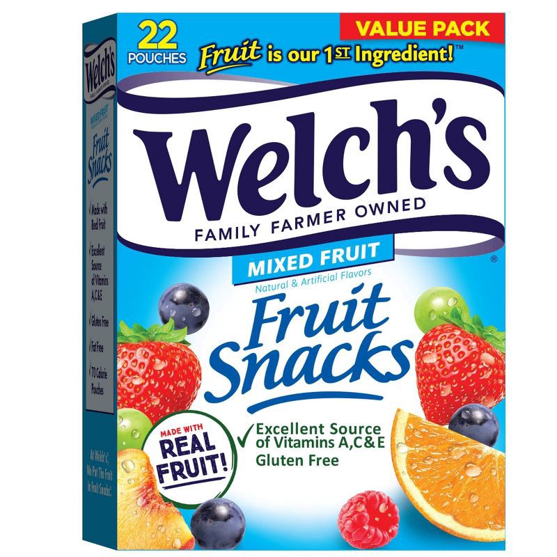 slide 1 of 8, WELCH's Fruit Snacks Mixed Fruit - 17.6oz/22ct, 22 ct; 17.6 oz