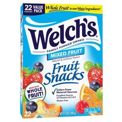 WELCH's Fruit Snacks Mixed Fruit - 17.6oz/22ct