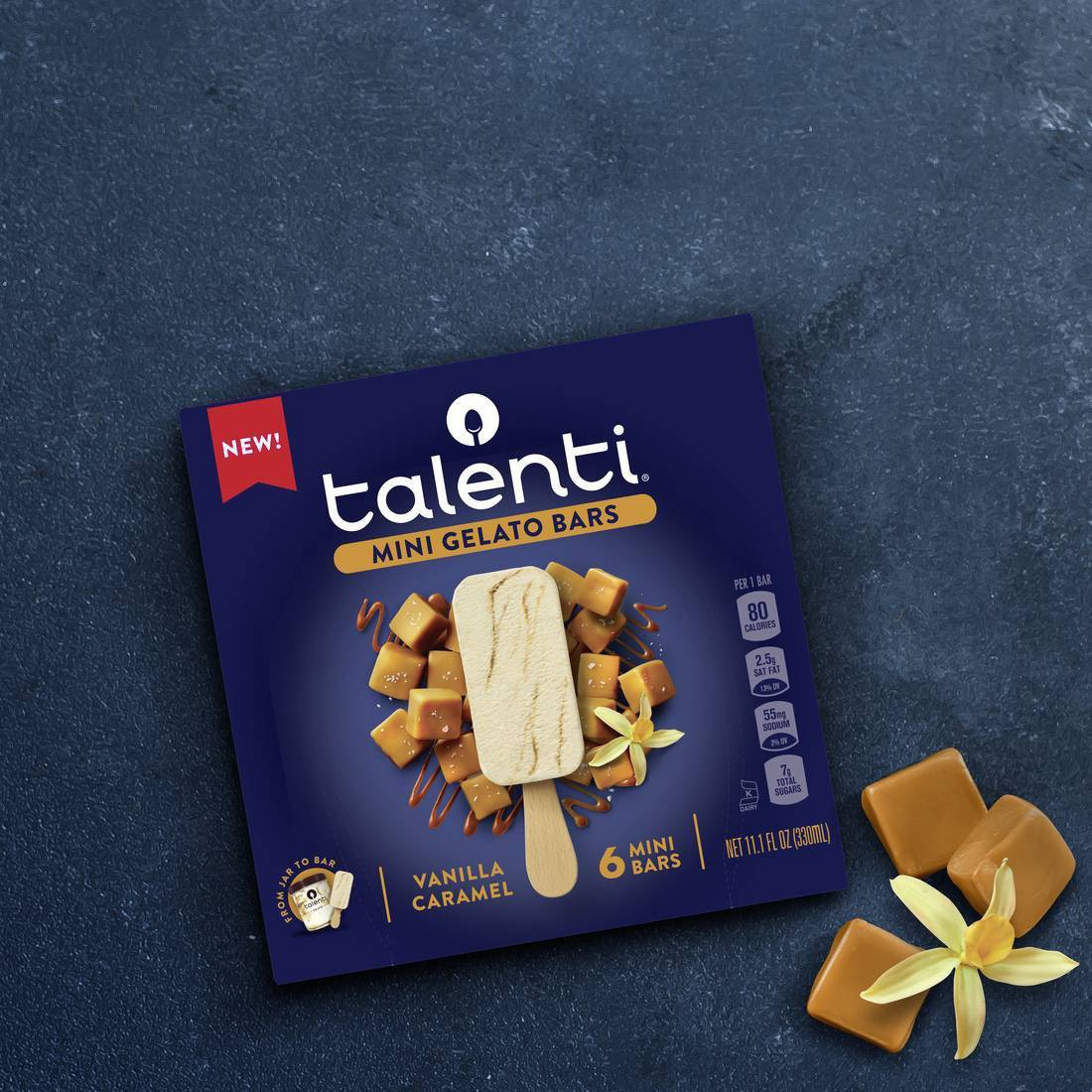 Talenti Vanilla Caramel Mini Gelato Bars 6 ea 6 ct | Shipt