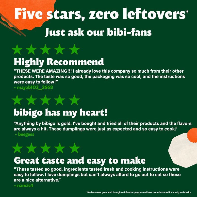 slide 6 of 12, bibigo Frozen Chicken & Vegetable Steamed Dumplings - 6.6oz, 6.6 oz