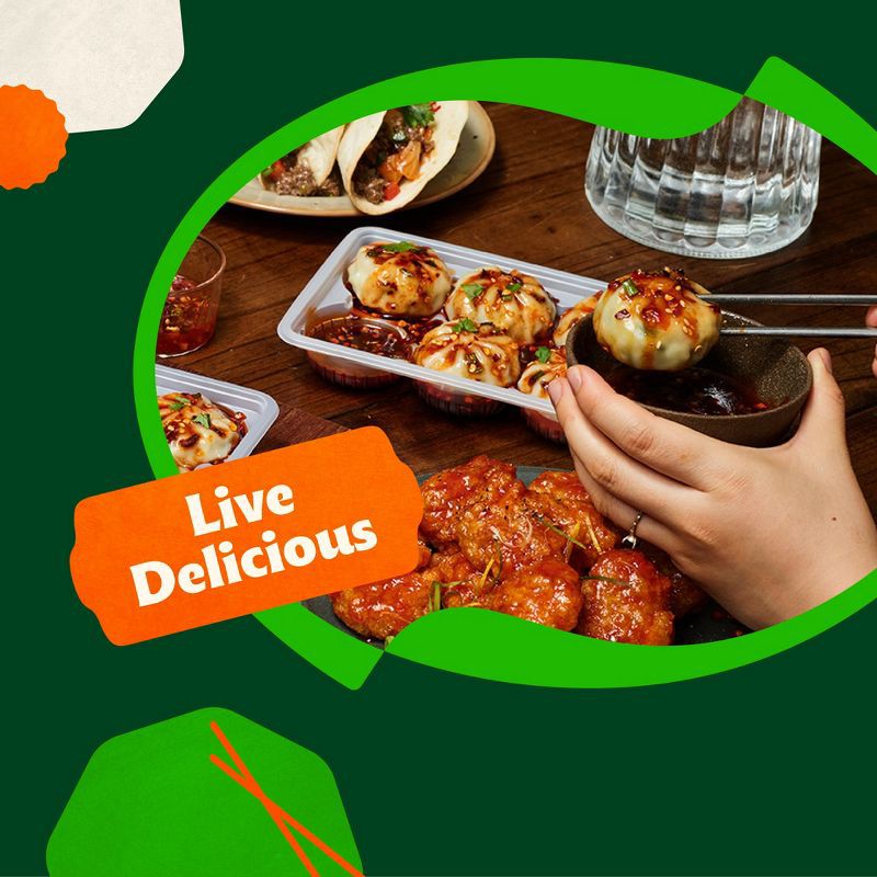 slide 5 of 12, bibigo Frozen Chicken & Vegetable Steamed Dumplings - 6.6oz, 6.6 oz