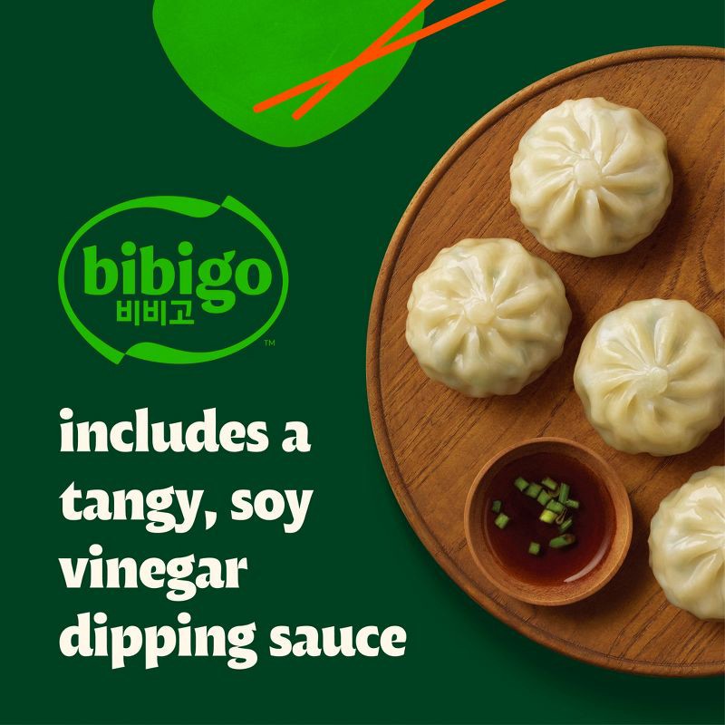 slide 10 of 12, bibigo Frozen Chicken & Vegetable Steamed Dumplings - 6.6oz, 6.6 oz