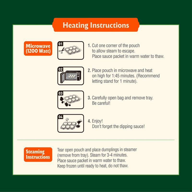 slide 12 of 12, bibigo Frozen Chicken & Vegetable Steamed Dumplings - 6.6oz, 6.6 oz