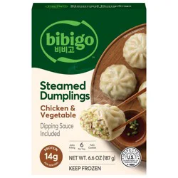 Bibigo Frozen Chicken & Vegetable Steamed Dumplings - 6.59oz