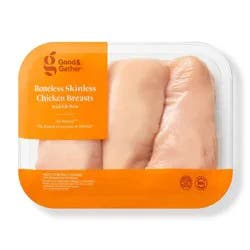 Fresh All Natural Boneless & Skinless Chicken Breast - price per lb - Good & Gather™