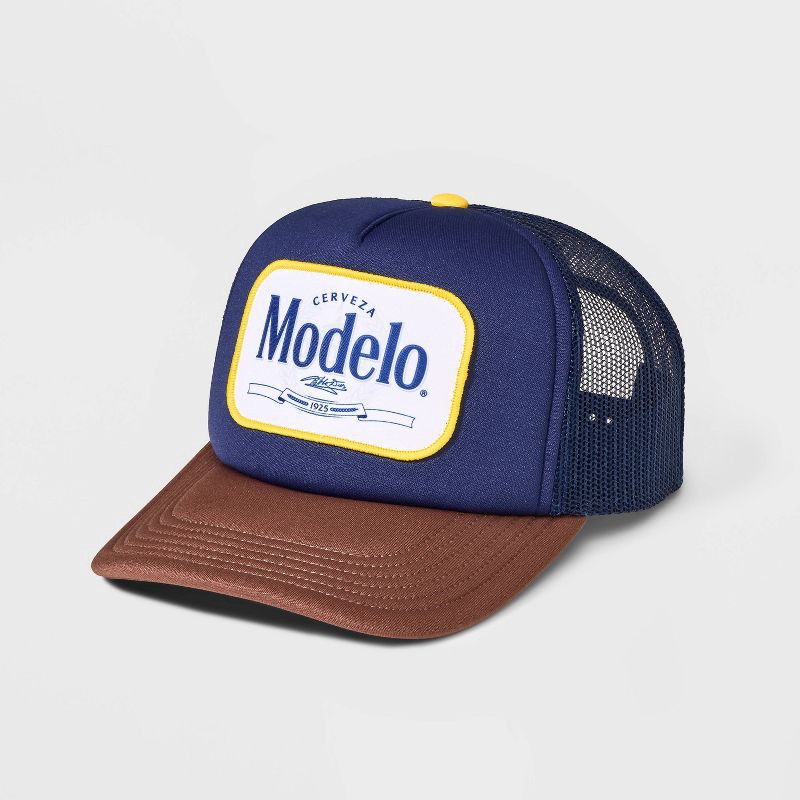 Modelo Especial Cerveza Logo Snapback Hat Blue