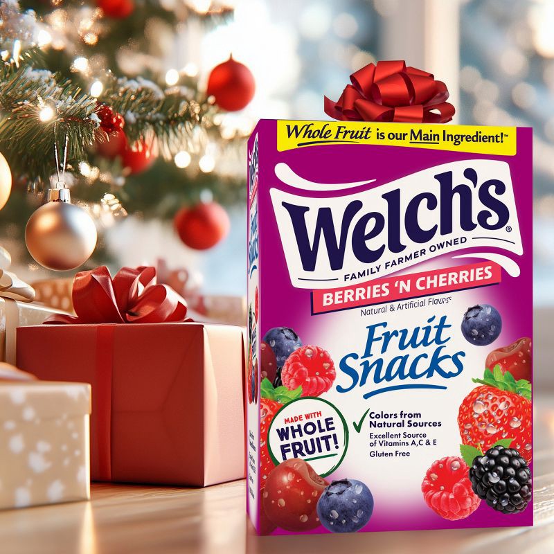 slide 3 of 6, WELCH's Fruit Snacks Berries 'n Cherries - 32oz/40ct, 40 ct