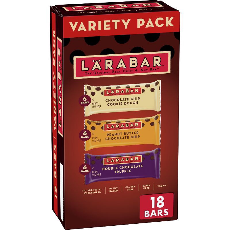 slide 1 of 8, Larabar Chocolate Variety Pack - 28.8oz/18ct, 18 ct