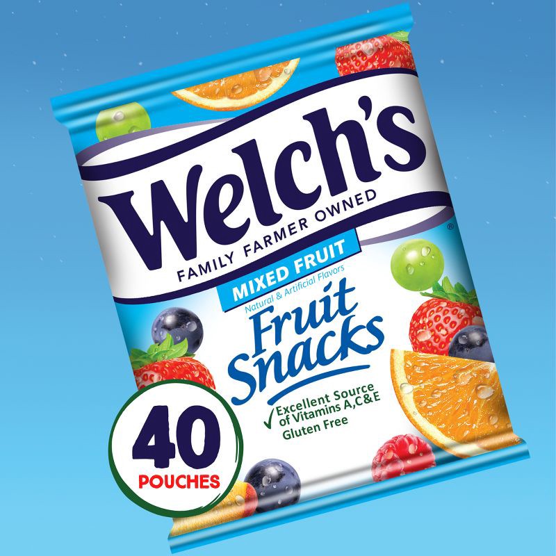 slide 2 of 8, Welch's Fruit Snacks Mixed Fruit - 32oz/40ct, 40 ct