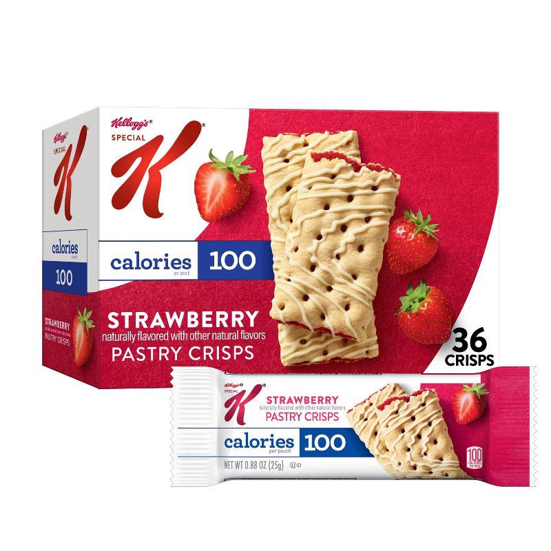 slide 1 of 8, Special K Bars Kellogg's Special K Pastry Crisps Strawberry - 15.84oz/36ct, 36 ct