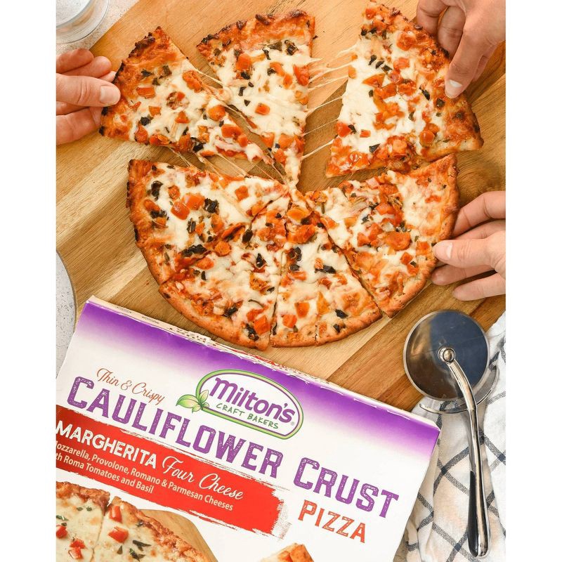 slide 3 of 5, Milton's Craft Bakers Milton's Frozen Margherita Cauliflower Crust Pizza - 11oz, 11 oz