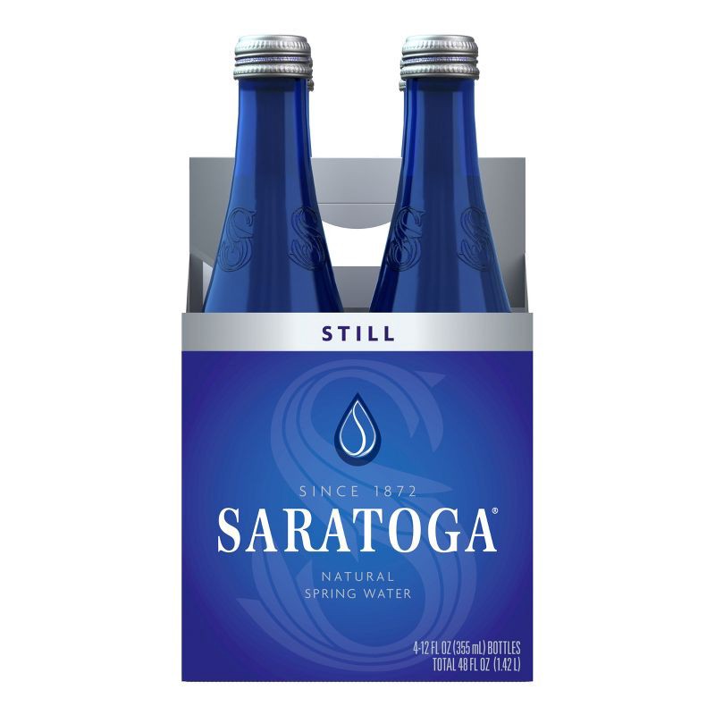 slide 2 of 8, Saratoga Still Water - 4pk/12 fl oz Bottles, 4 ct; 12 fl oz