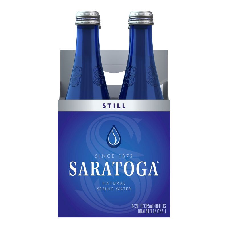 slide 3 of 8, Saratoga Still Water - 4pk/12 fl oz Bottles, 4 ct; 12 fl oz