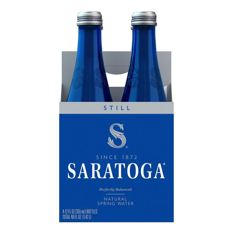 slide 7 of 8, Saratoga Still Water - 4pk/12 fl oz Bottles, 4 ct; 12 fl oz