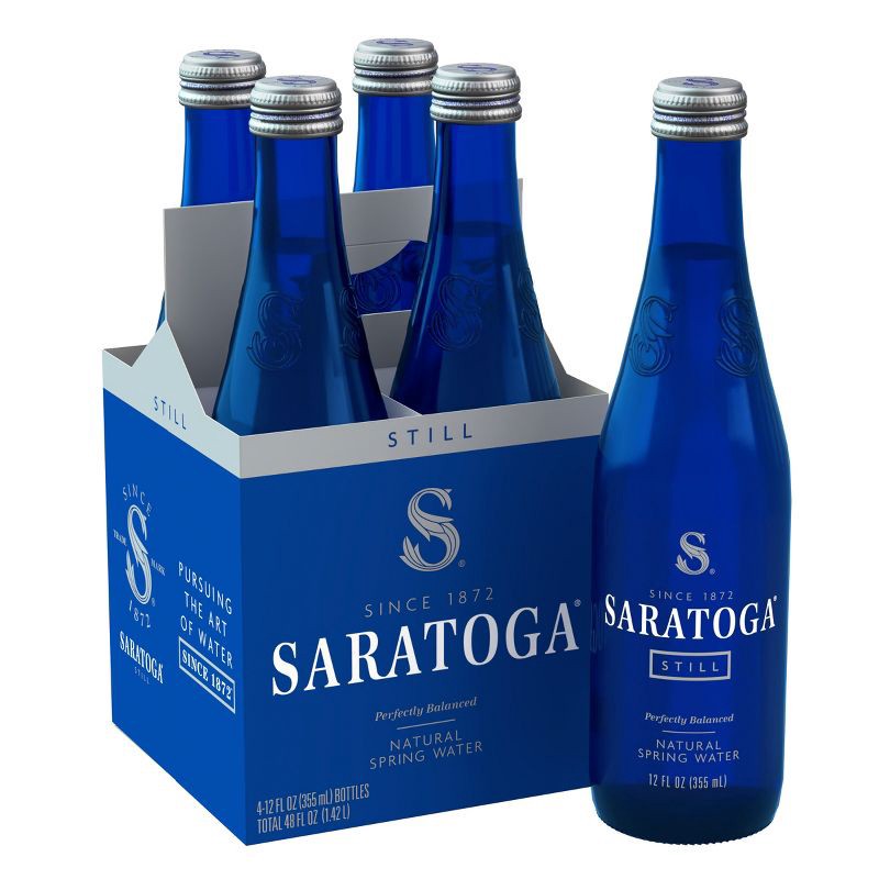 slide 8 of 8, Saratoga Still Water - 4pk/12 fl oz Bottles, 4 ct; 12 fl oz