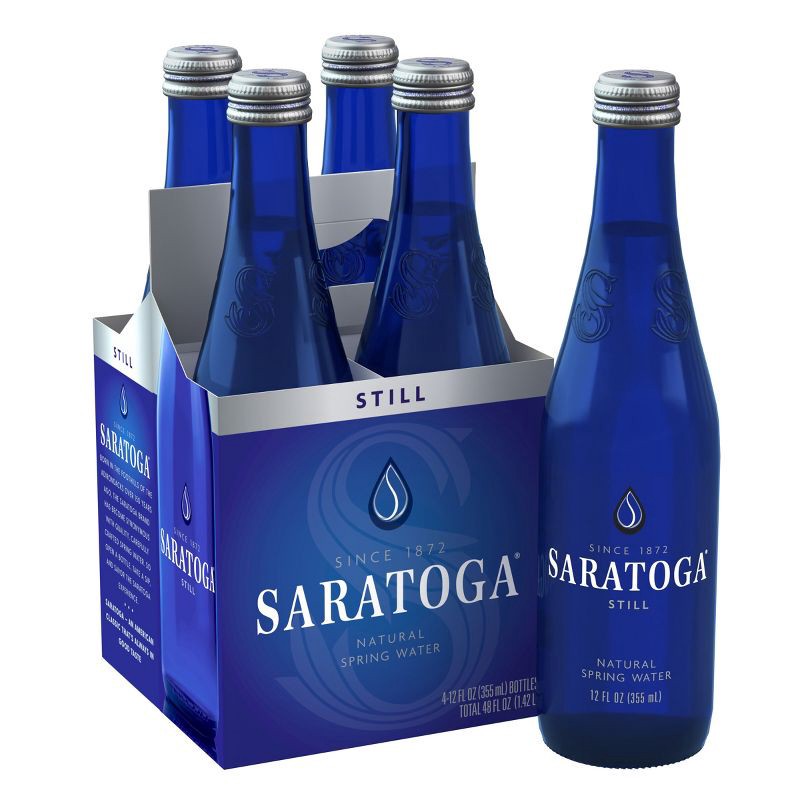 slide 1 of 8, Saratoga Still Water - 4pk/12 fl oz Bottles, 4 ct; 12 fl oz