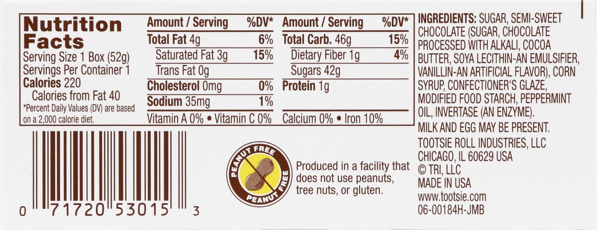 slide 2 of 6, Junior Mints Candy Theater Box, 1.84 oz