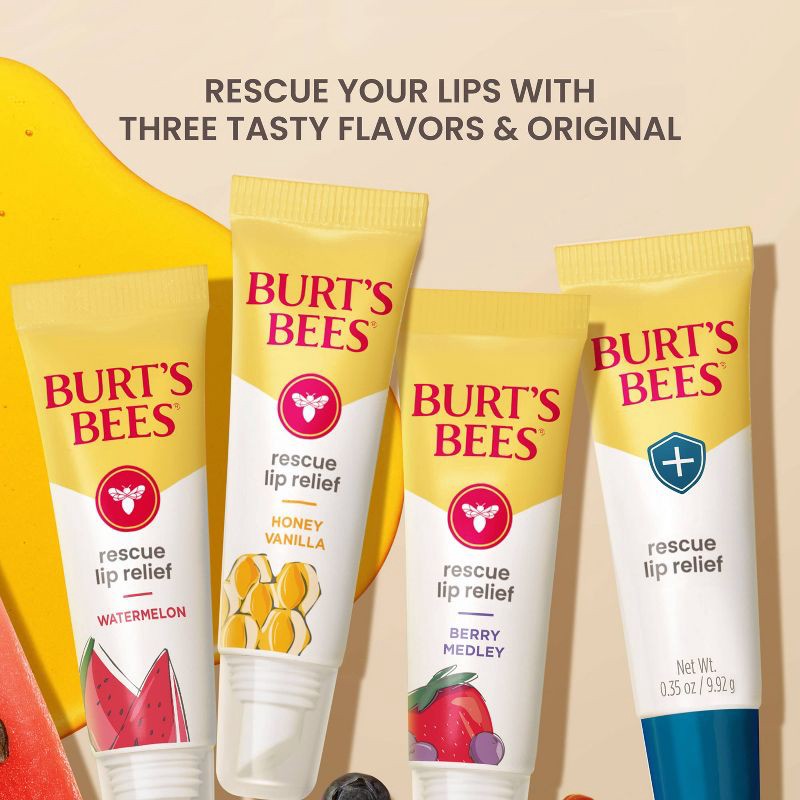 slide 8 of 11, Burt's Bees Rescue Lip Relief Lip Balm - 0.35oz/2ct, 0.35 oz, 2 ct