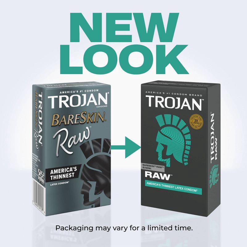 slide 3 of 10, Trojan BareSkin Raw Condoms - 24ct, 24 ct