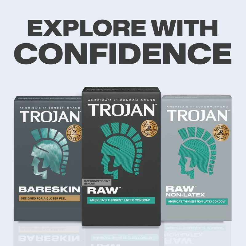 slide 8 of 10, Trojan BareSkin Raw Condoms - 24ct, 24 ct