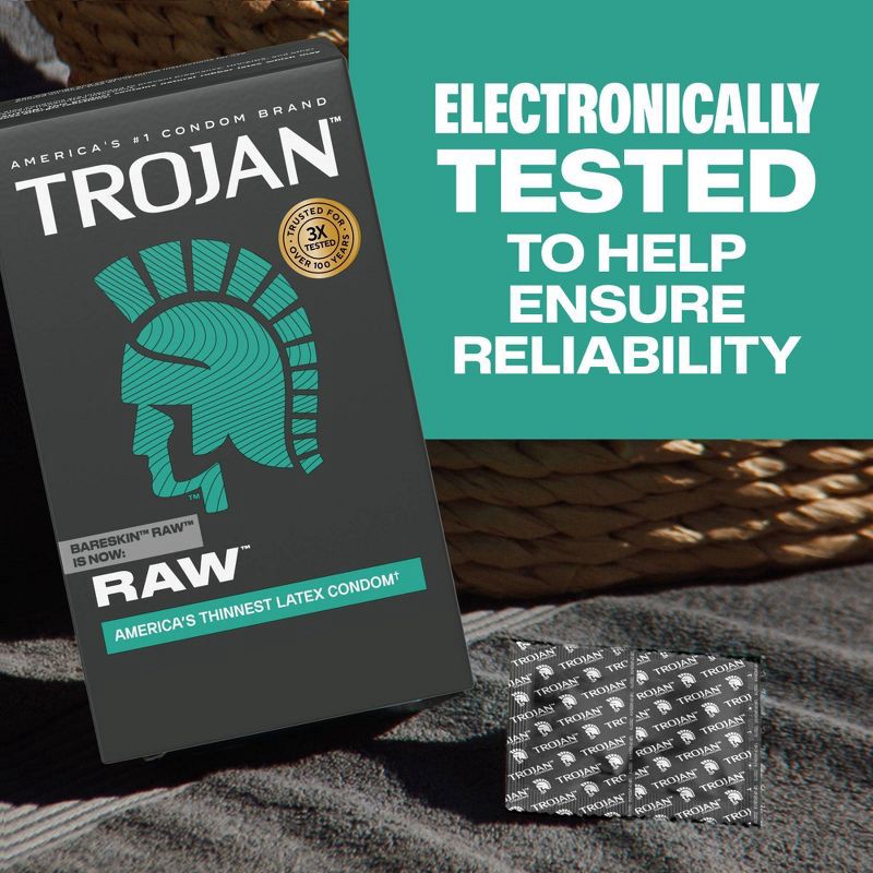 slide 9 of 10, Trojan BareSkin Raw Condoms - 24ct, 24 ct