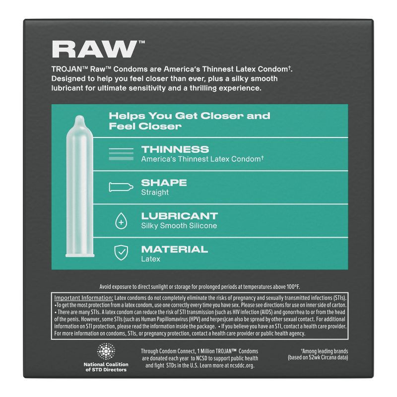 slide 10 of 10, Trojan BareSkin Raw Condoms - 24ct, 24 ct
