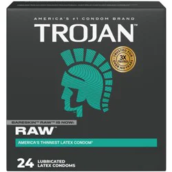 Trojan BareSkin Raw Condoms - 24ct