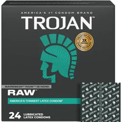 Trojan BareSkin Raw Condoms - 24ct