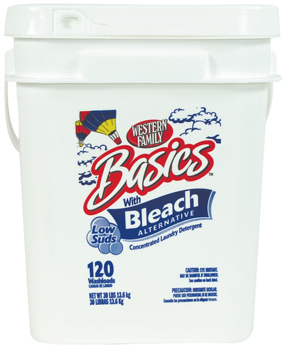 slide 1 of 1, Western Family Econo Det With Bleach Bucket, 30 lb