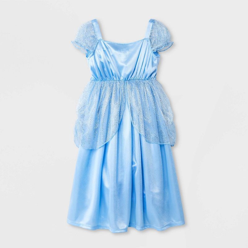 slide 3 of 3, Toddler Girls' Disney Princess Cinderella Fantasy NightGown - Blue 4T, 1 ct
