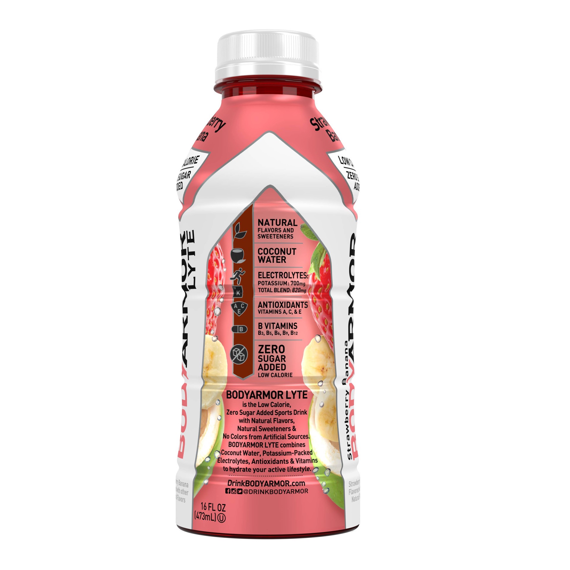 BODYARMOR Strawberry Banana LYTE Sports Drink 16 fl oz Bottle 16 fl