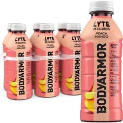 BODYARMOR Peach Mango LYTE Sports Drink - 6pk/20 fl oz Bottles