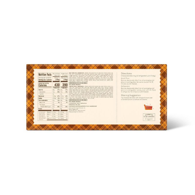 slide 2 of 3, Frozen Pumpkin Cheesecake Bites - 18oz/24ct - Favorite Day™, 18 oz, 24 ct