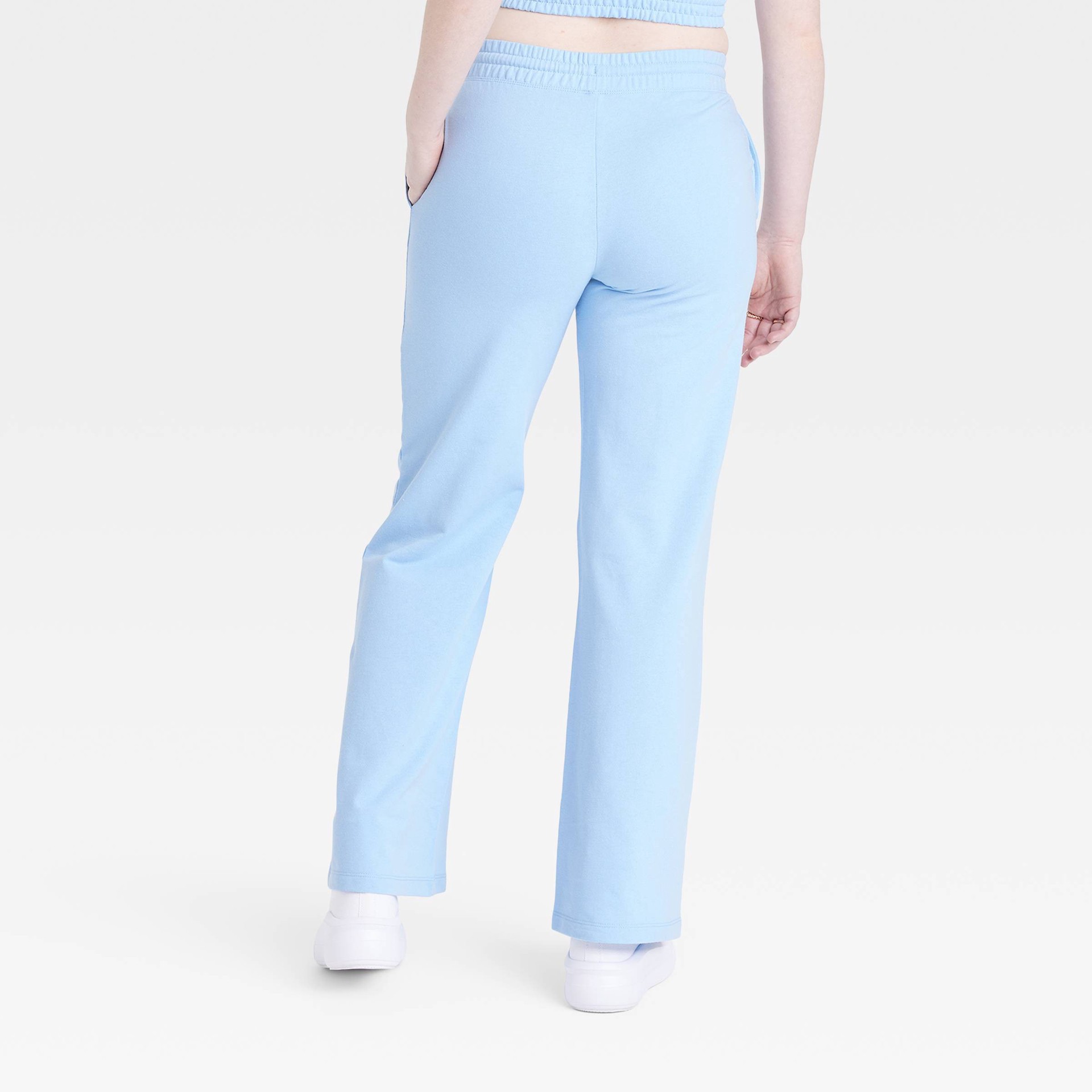 slide 3 of 3, Sanrio Women's Hello Kitty and Pusheen Graphic Flare Leg Lounge Pants - Blue S, 1 ct