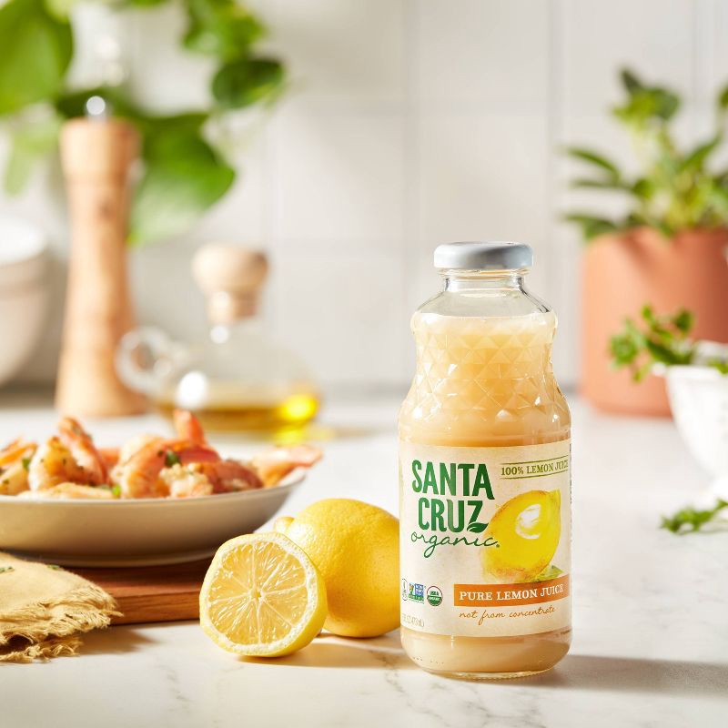 slide 3 of 3, Santa Cruz Organic Beverage Santa Cruz Organic 100% Pure Lemon Juice - 16 fl oz Bottle, 16 fl oz