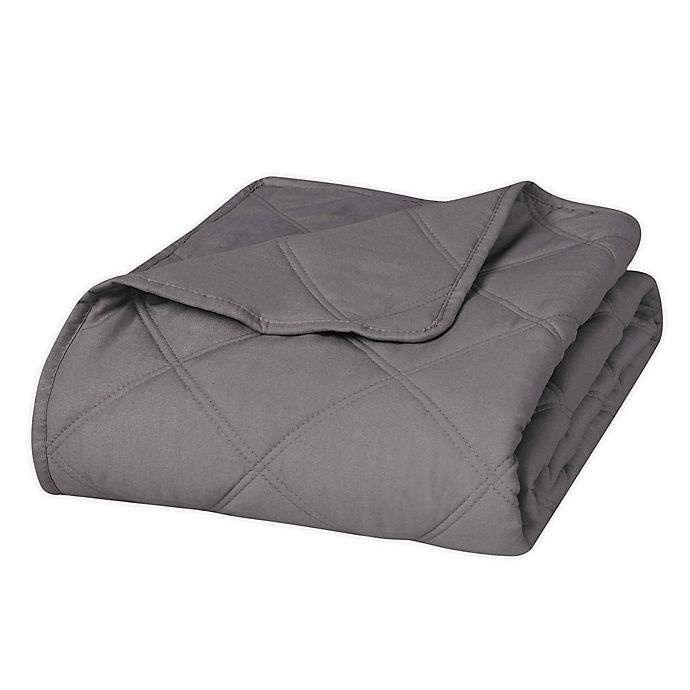 slide 1 of 1, Ellen Tracy Quilted Throw Blanket - Taupe, 1 ct