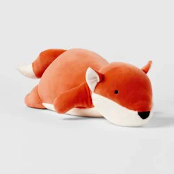 Fox Weighted Plush Kids' Throw Pillow Orange - Pillowfort™