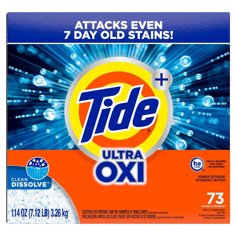 slide 2 of 9, Tide Oxi Powder Laundry Detergent - 73 Loads, 1 ct