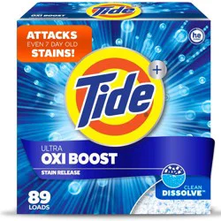 Tide Oxi Powder Laundry Detergent - 73 Loads: Odor Control, Cold Water Detergent, Paraben-Free, High Efficiency