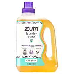 Zum Laundry Soap - Sea Salt - 64 fl oz: Sensitive Formula, Sodium Laureth Sulfate-Free, Concentrated Liquid
