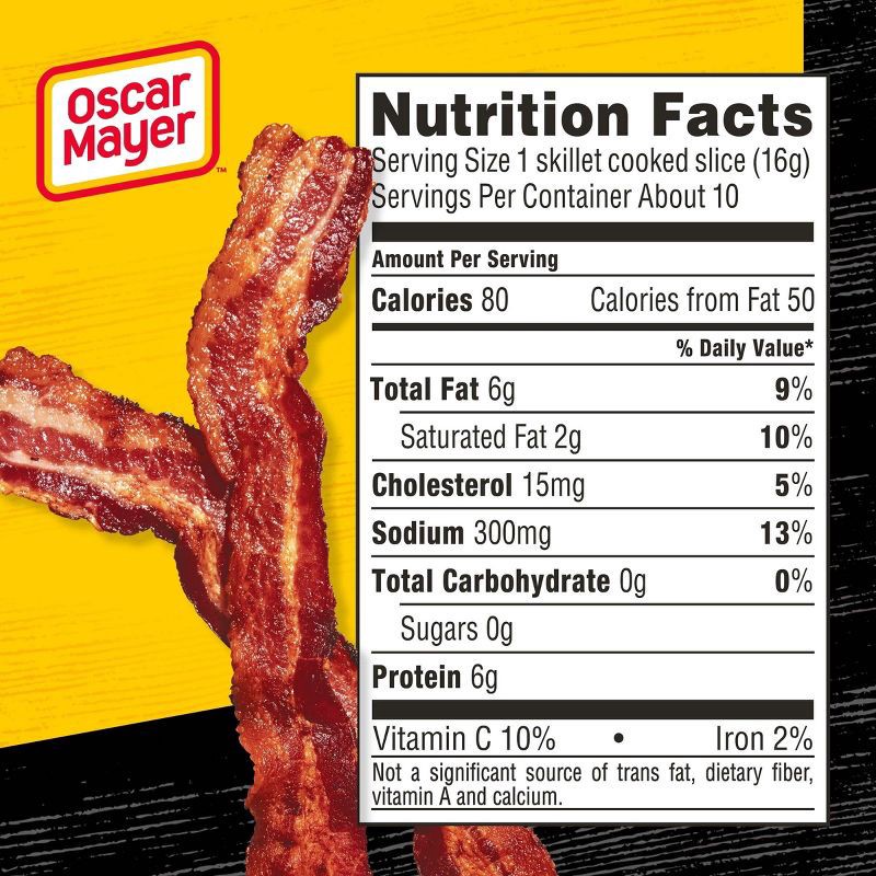 slide 7 of 9, Oscar Mayer Applewood Smoked Bacon - 16oz, 16 oz