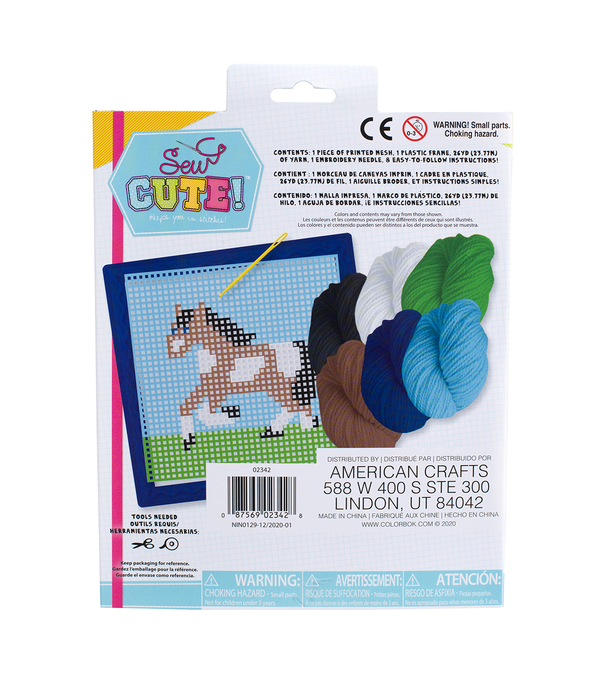 slide 2 of 2, American Crafts Colorbok Sew Cute Needlepoint Horse 02342-T, 1 ct