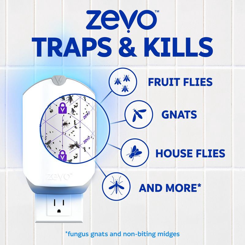 slide 4 of 13, Zevo Flying Insect Trap Refills - 4ct, 4 ct