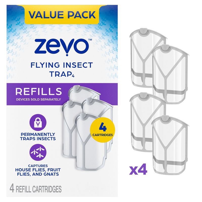 slide 1 of 10, Zevo Flying Insect Trap Refills - 4ct, 4 ct