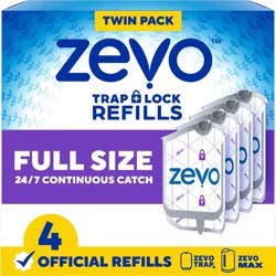 Zevo Flying Insect Trap Refills - 4ct: Indoor Use, Traps Flying Insects