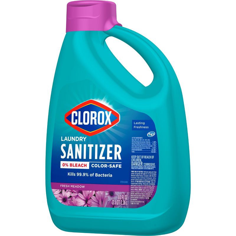 slide 5 of 11, Clorox Laundry Sanitizer - Fresh Meadow - 80 fl oz, 80 fl oz