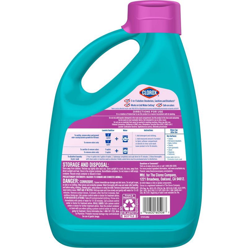 slide 9 of 11, Clorox Laundry Sanitizer - Fresh Meadow - 80 fl oz, 80 fl oz